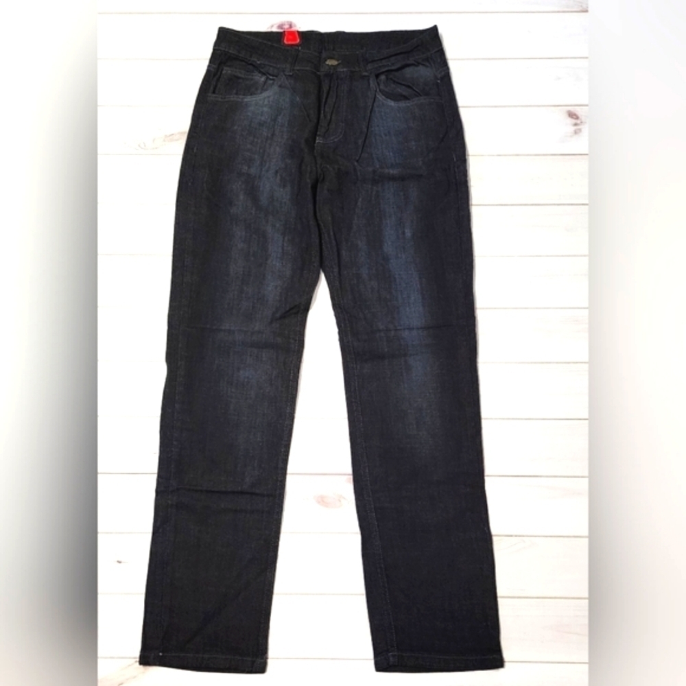 Ceyeme Men's Black Denim Wear Jeans Straight Leg Button Fly - New With Tags